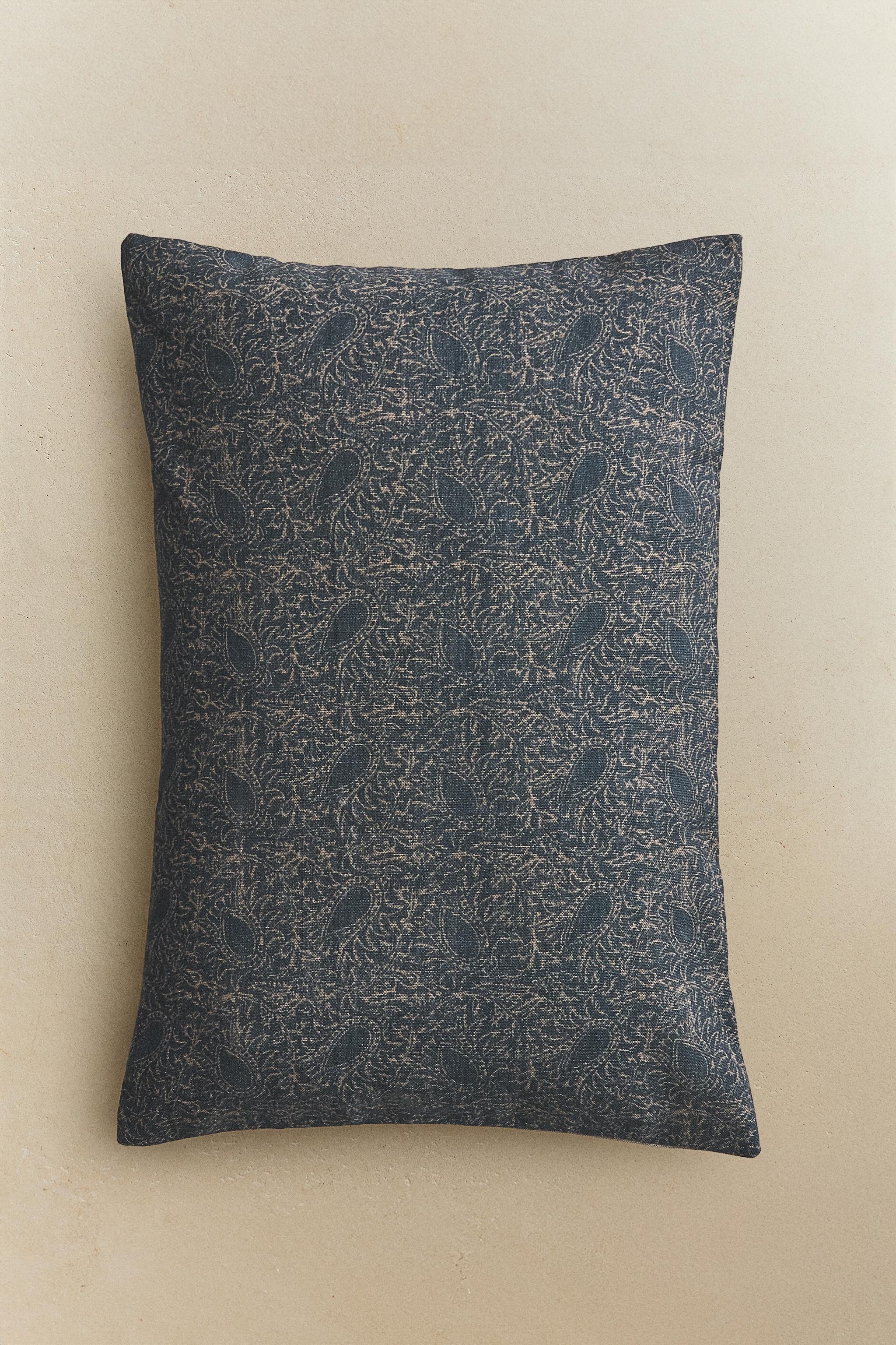 PAISLEY PRINT CUSHION COVER